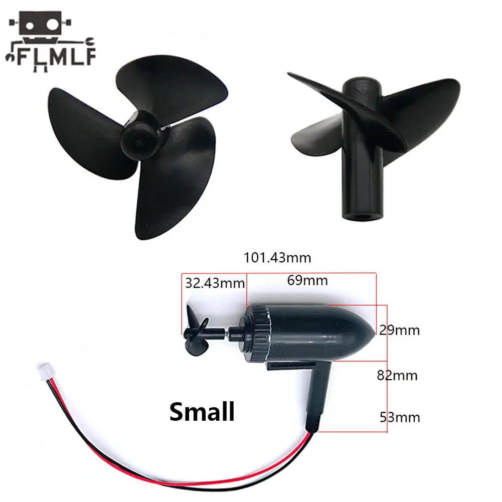 Rc Boot 3-bladige Propeller Voor Rc Visaas Boot Onderwater Thruster Motor Motor Diy Trawlers Schip Volledige Immersie Propellers