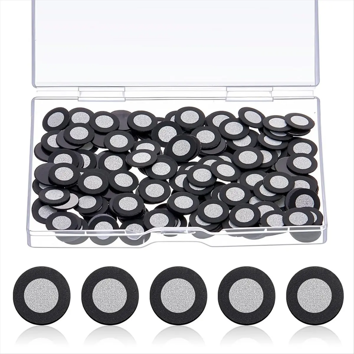 (Top Sale)200 Pcs 3D Magnetic Tracking Dot for Scanner Inner 6.0 mm Outer 10 mm Scanning Reference Point Marker for 3D Scanning