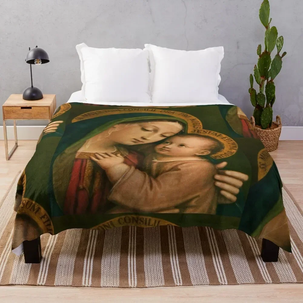 Our Lady of Good Counsel Throw Blanket Sofa Throw Thins Blankets