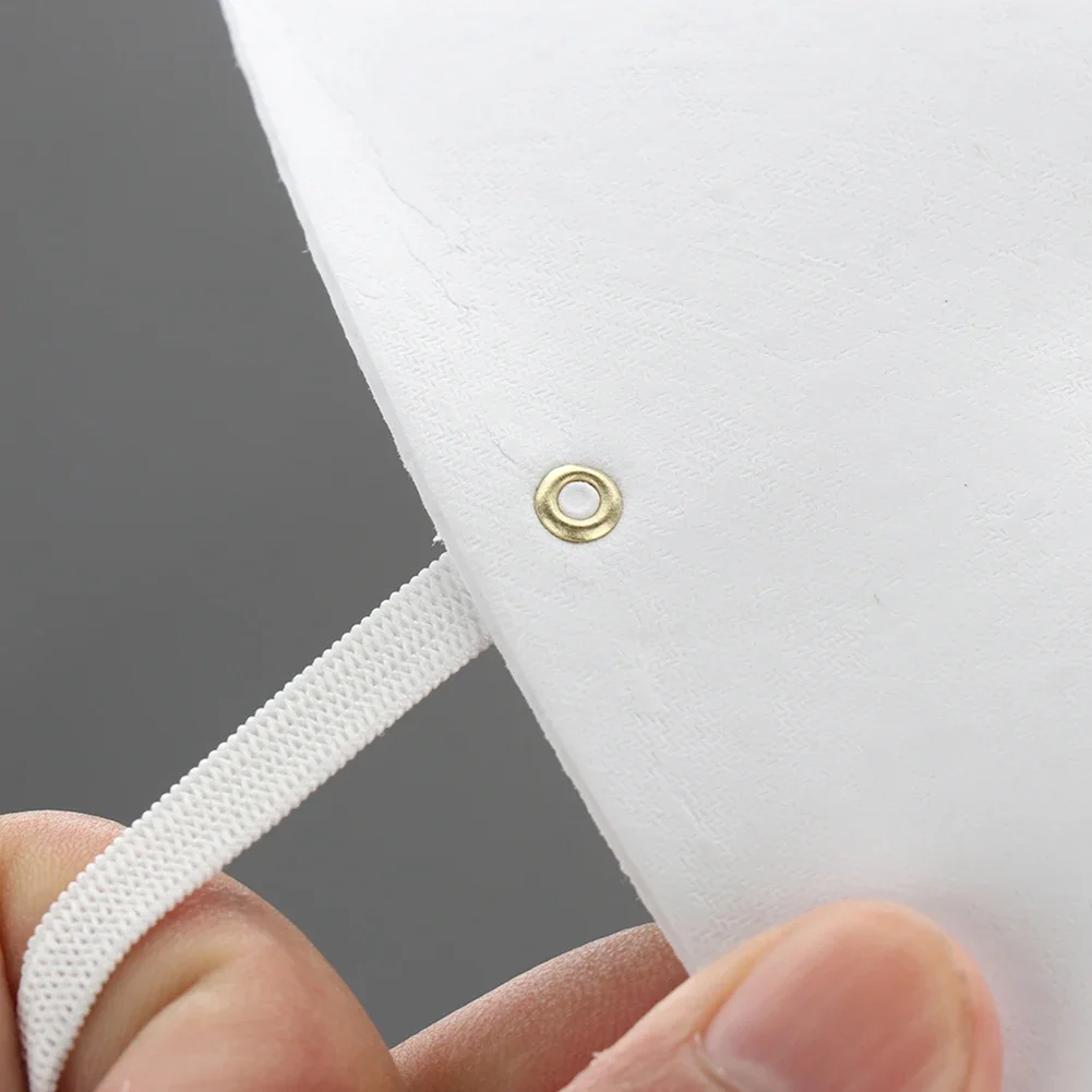 12PCS Paper DIY White Mask Full Face Opera Masquerade Mask Halloween Mask