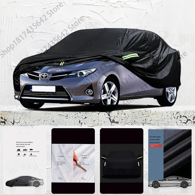 

For Toyota Auris Anti-UV Sun Shade Rain Snow Resistant Black Cover Dustproof Car umbrella Full Car Cover Outdoor Protection