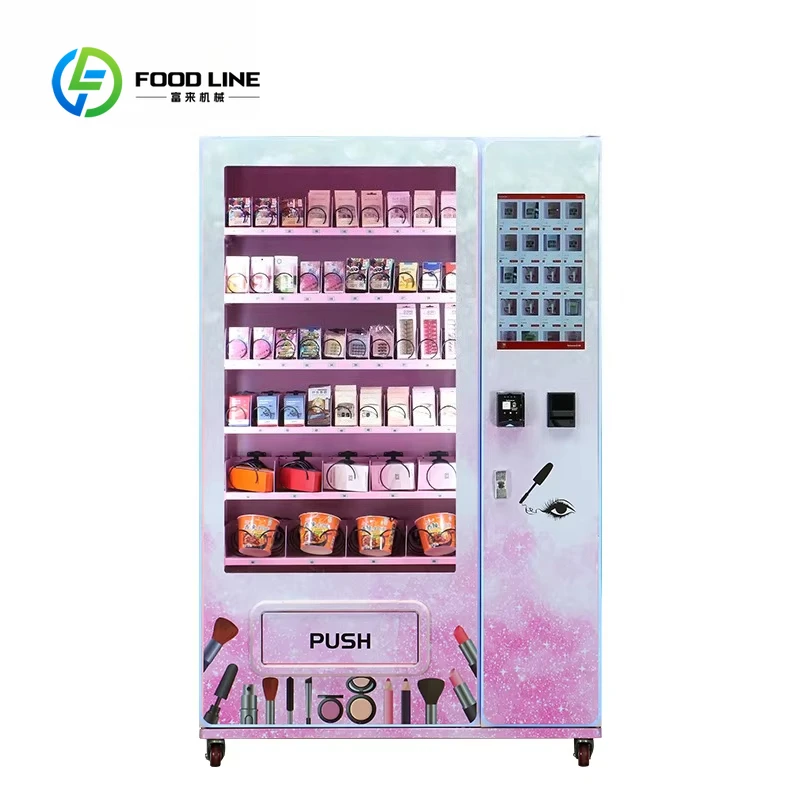 

Customized Beauty Vending Machine Custom Touch Screen For Wigs Press on Nails Makeup False Eyelashes Hair Cosmetics Lashes