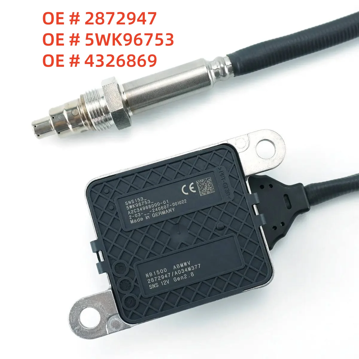 

High quality Brand New 2872947 5WK96753 4326869 For FORD F-650 F-750 Cummins ISB 6.7L 2013-2015 Nitrogen Oxide Nox Sensor