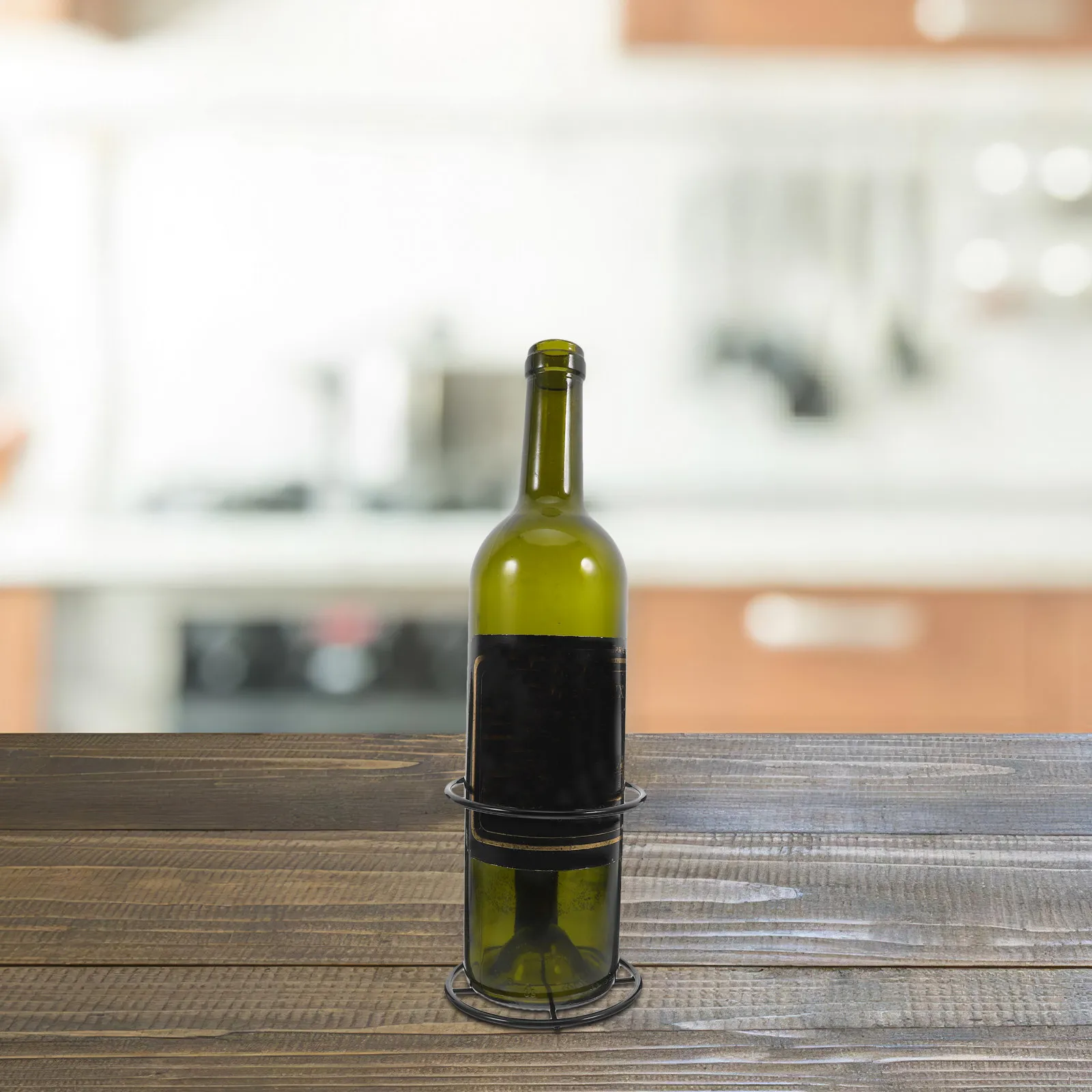 2pcs Wall Single Bottle Holder Metal Shelf Home Bar Decor Wall Mounted Bottle Holder Hanging Wine Glass Rack Modern Wine