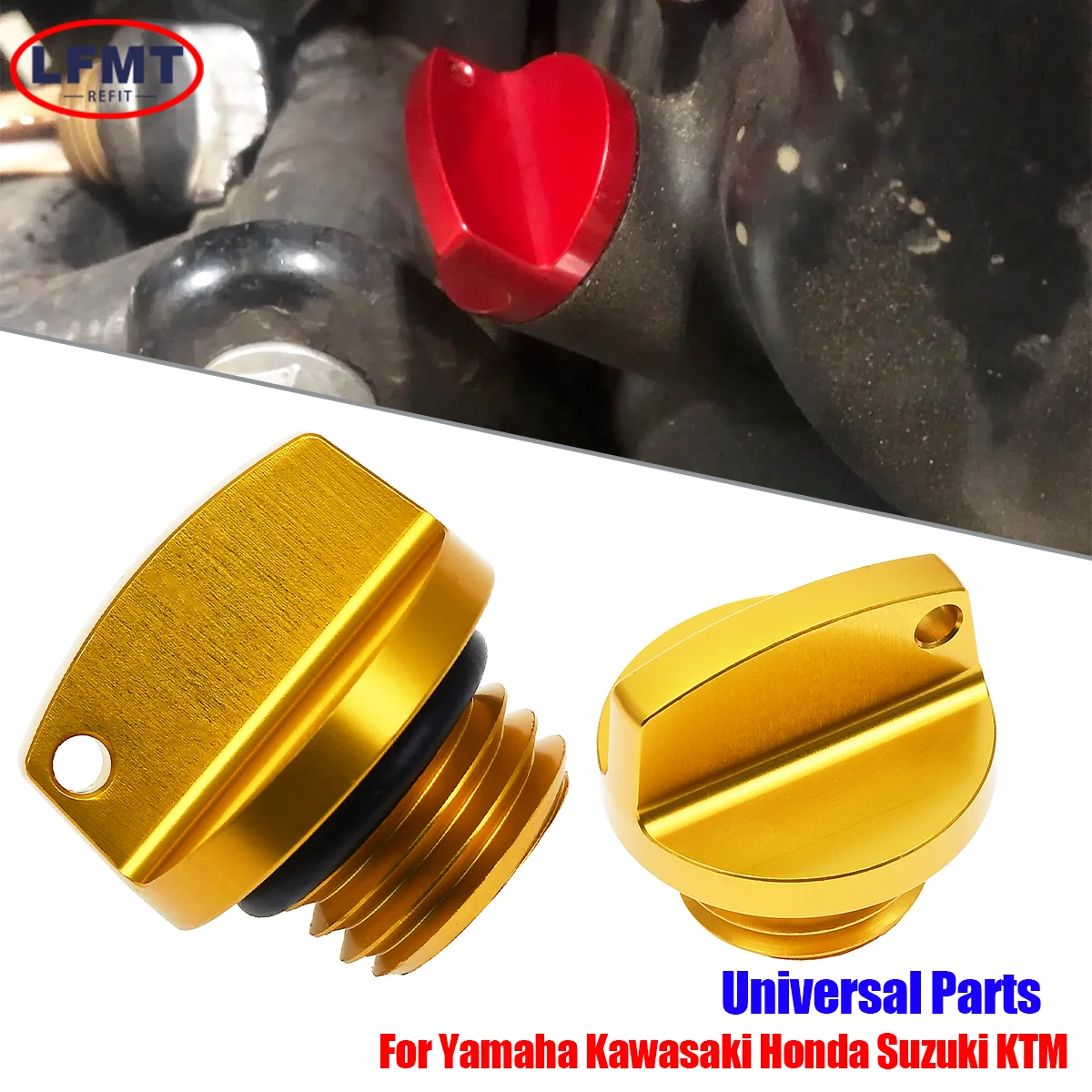 

M20*2.5 CNC Moto Crankcase Cap Engine Oil Filler Screw Cover Plug For KTM Yamaha Honda Suzuki Kawasaki General Purpose Parts