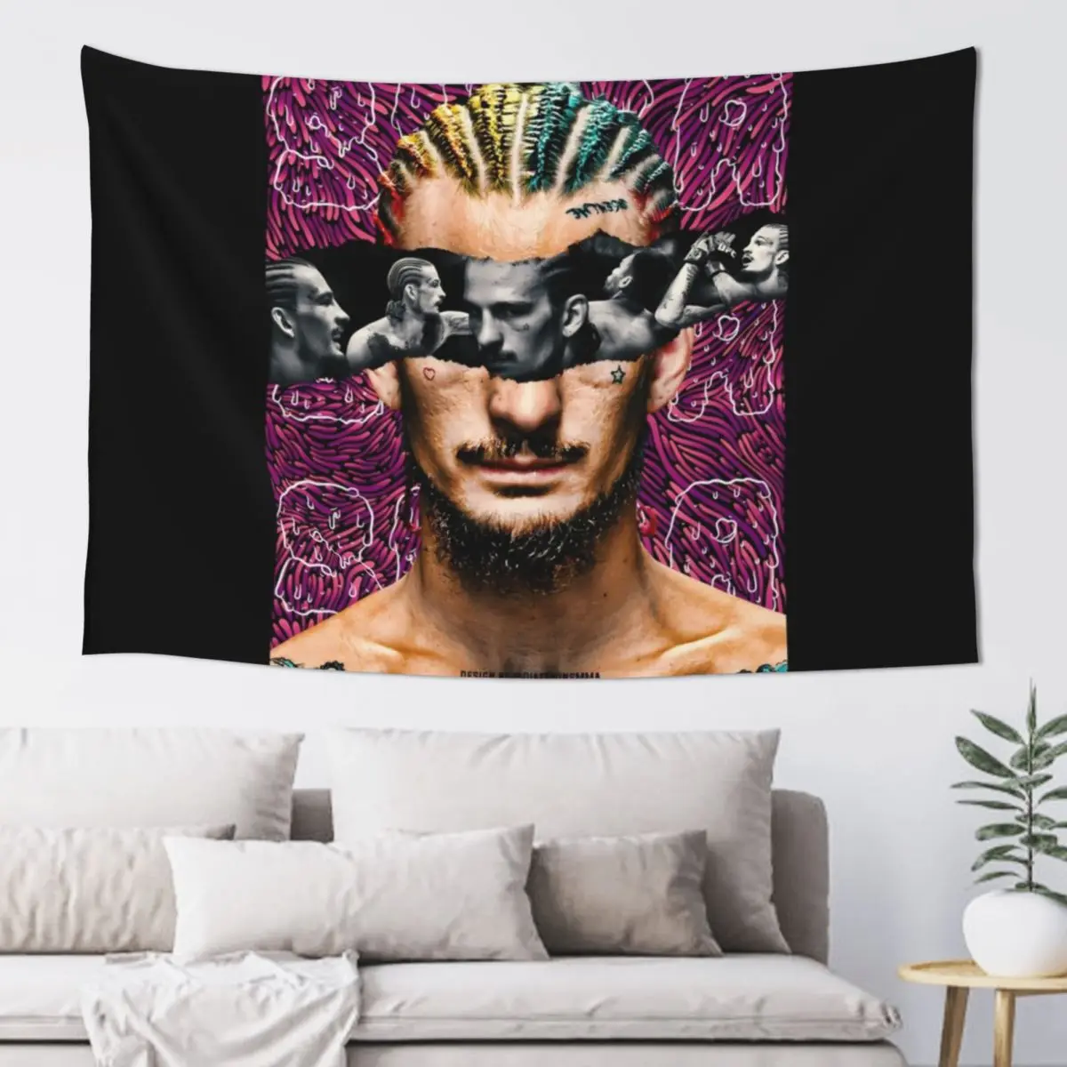 Sean Omalley - Trippy Suga Sean Art Tapestry Bathroom Decor House Decor Tapestry