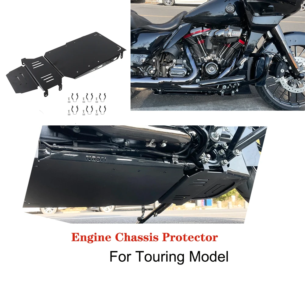 

For Harley Road Glide Street Glide 2018-2023 Engine Chassis Protector Skid Plate Lower CVO Road Glide Street Glide 2021-2022