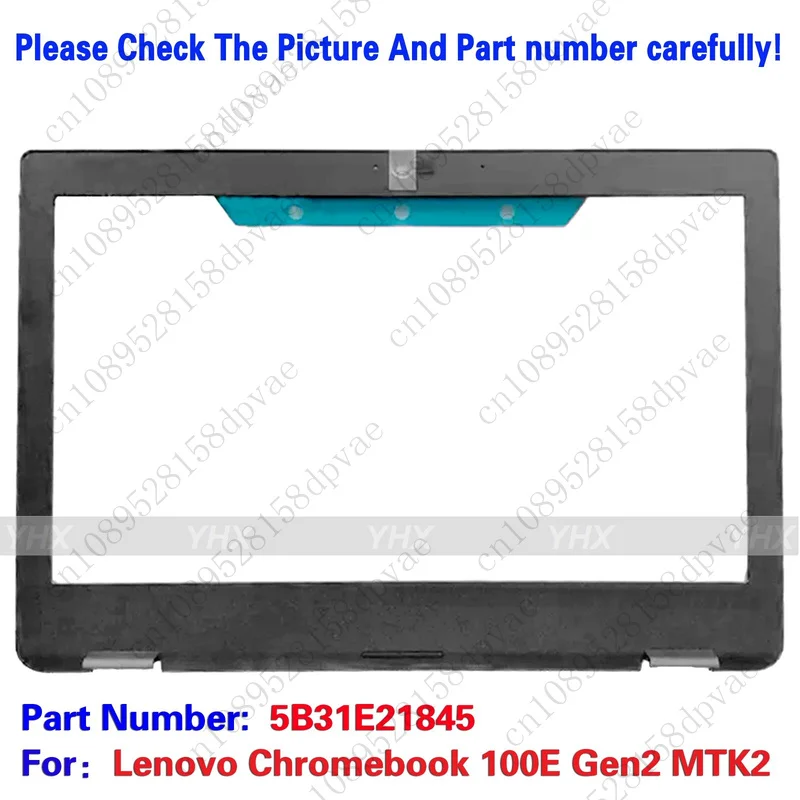 

GYX Новый для Lenovo Chromebook 100E Gen2 MTK2 ЖК-дисплей, передняя крышка B, чехол 5B31E21845.
