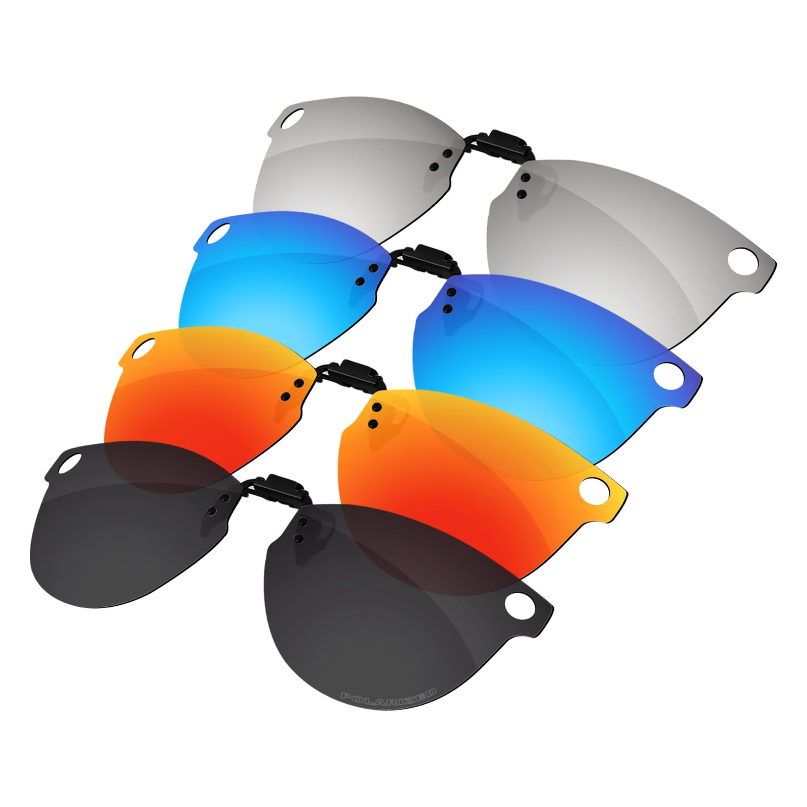 Óculos de Sol Polarizados ELuxonsight Flip Up com Clip Anti-reflexo para Óculos Ray-Ban Meta Headliner RW4009 50mm