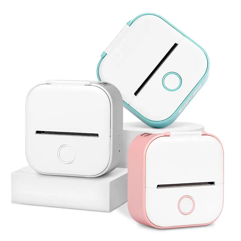 Mini Portable Pocket Printer Wireless Blue tooth Smart Phone Inkless Printers Photo Sticker Receipt Label Thermal Printer