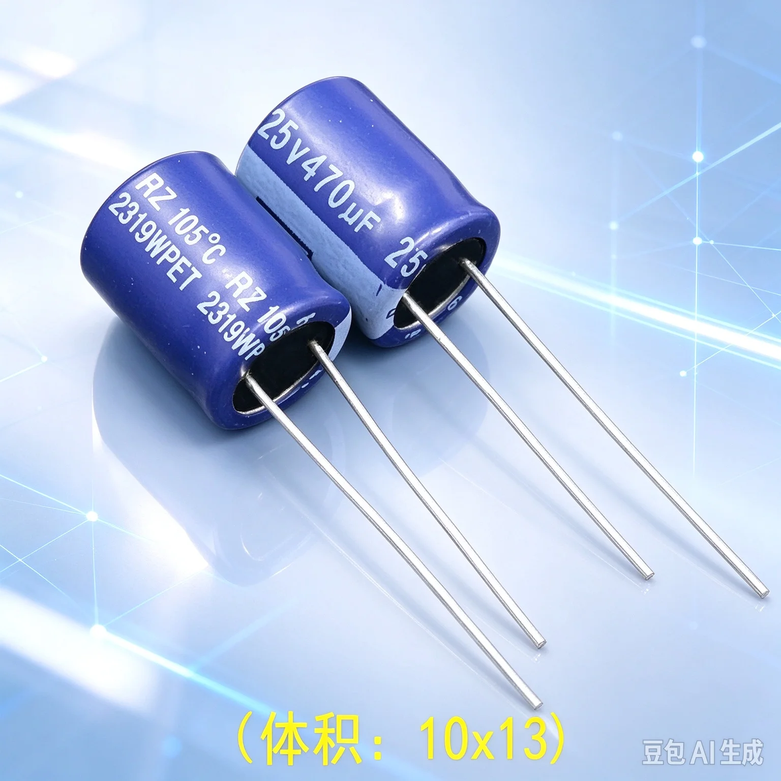 Select Aishi RZ 25v 470uf 10x13 for High Frequency Low ESR Radial Electrolytic Capacitor  100pcs