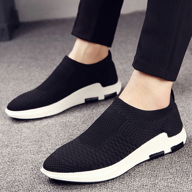 

Breathable Men's Mesh Surface in Footed Men's Shoes Height Korean Version of Casual Sports Mesh Shoes Sneakers Men For