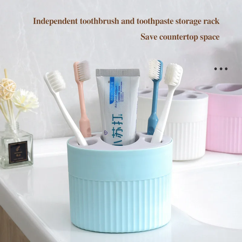 Quality bathroom desktop toothbrush holder Household toiletries rack Toothpaste toothbrush storage rack Storage rack