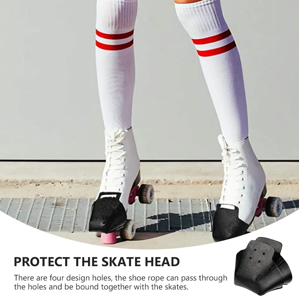 

Universal Roller Toe Covers 1 Pair Caps Shoe Protectors For Skating Head Protection Replaceable Protective Covers