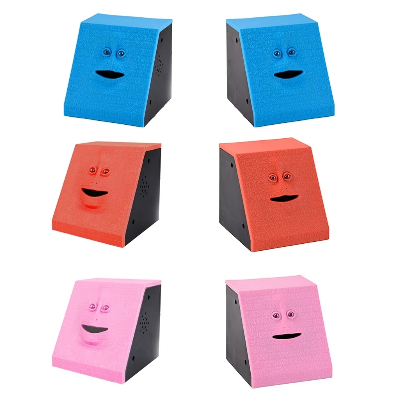 

Preschool Toy ATM Mini Toy Coin Smiling Face Electric Safe Box