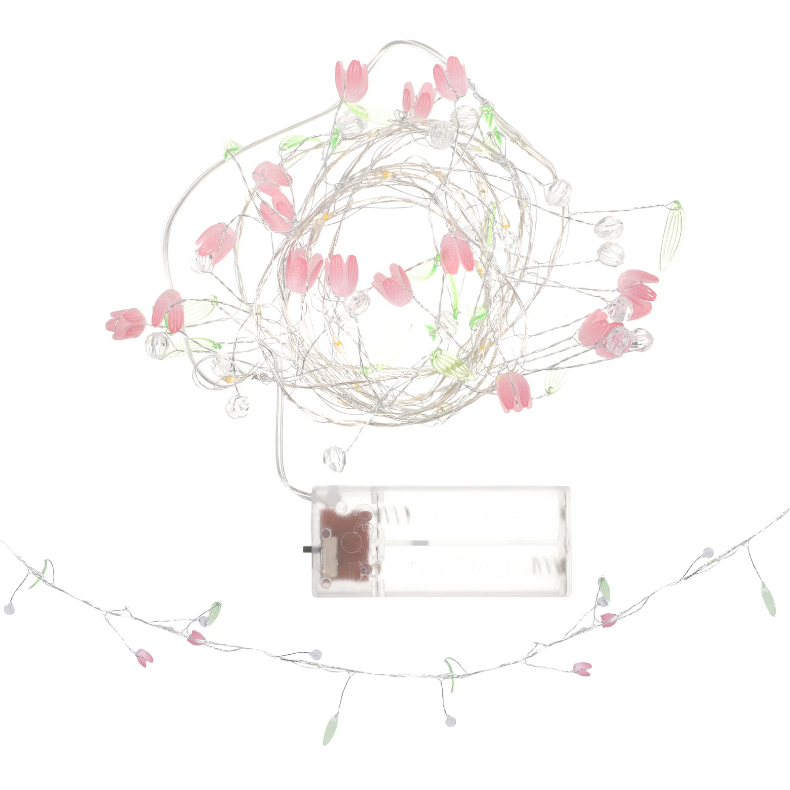 توليب سلسلة ضوء ديكور الأسلاك النحاسية أضواء الجنية للحزب داخلي في الهواء الطلق مهرجان الزفاف الديكور الجوف التدريجي المعادن