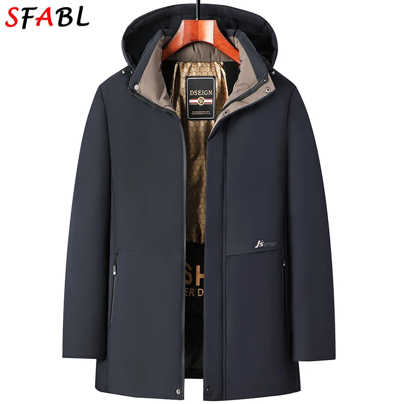 سترة شتوية للرجال بقلنسوة حرارية سترات شتوية سميكة مبطنة مصدات الرياح الداخلية سترات شتوية للرجال معاطف شتوية ملابس خارجية للتزلج