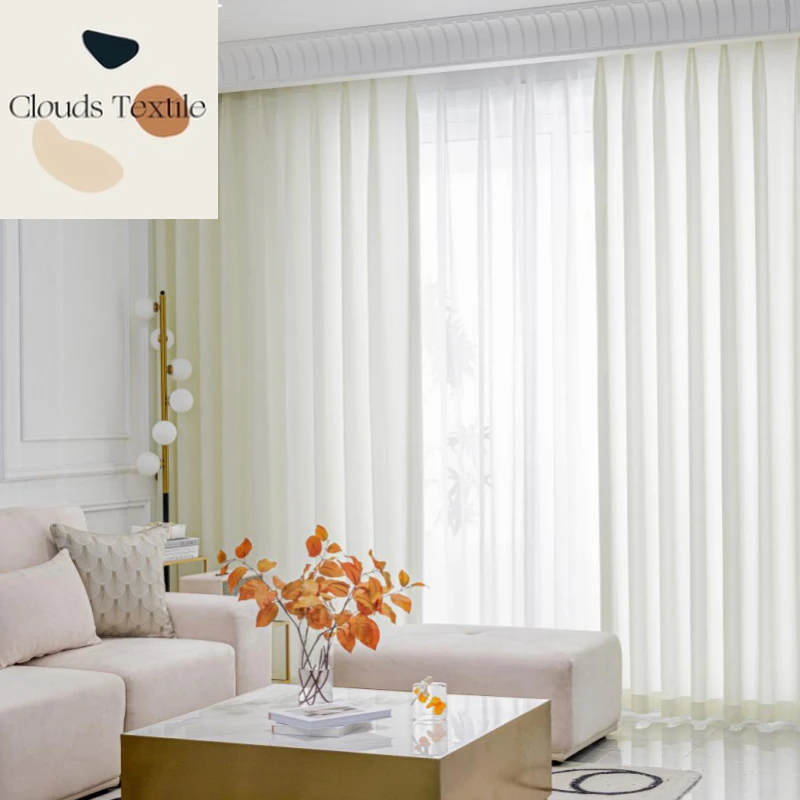 

Light-transmitting and Opaque Screen Curtains for Living Dining Room Bedroom Balcony Blackout Window Screen