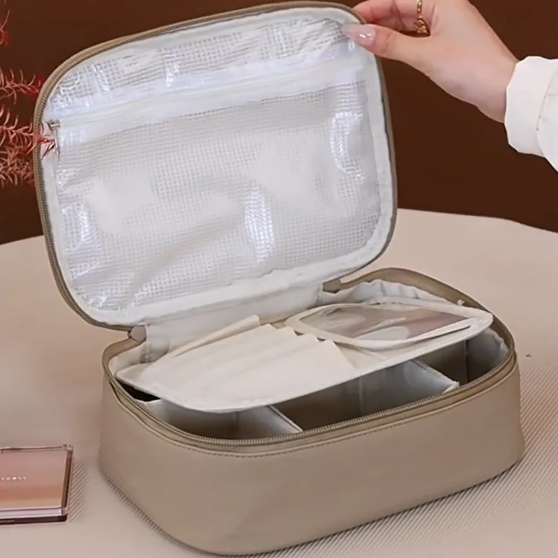 Women's Makeup Bags Multi Functional Portable Outdoor Cosmetic Storage Handbags Casual Large Capacity Travel Toilet Bag
