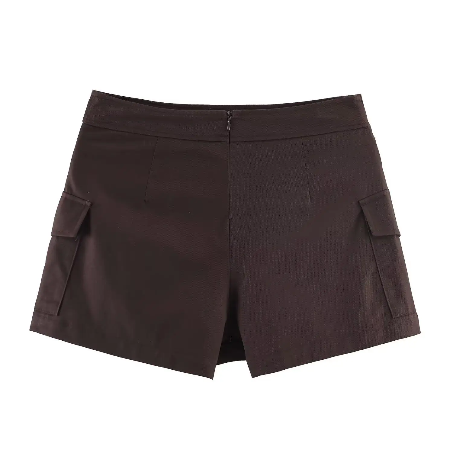 American Style Workwear Skirt Shorts 2026 Summer New High Street Pockets Shorts Solid Color Mid-waist Personalized Woman Clothes
