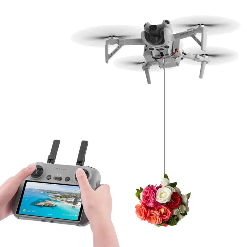 

Airdrop System For DJI Mini 4Pro AIR3S Quick Release Thrower Casting Bait/Giving Gifts/Emergency Rescue Drone Accessories
