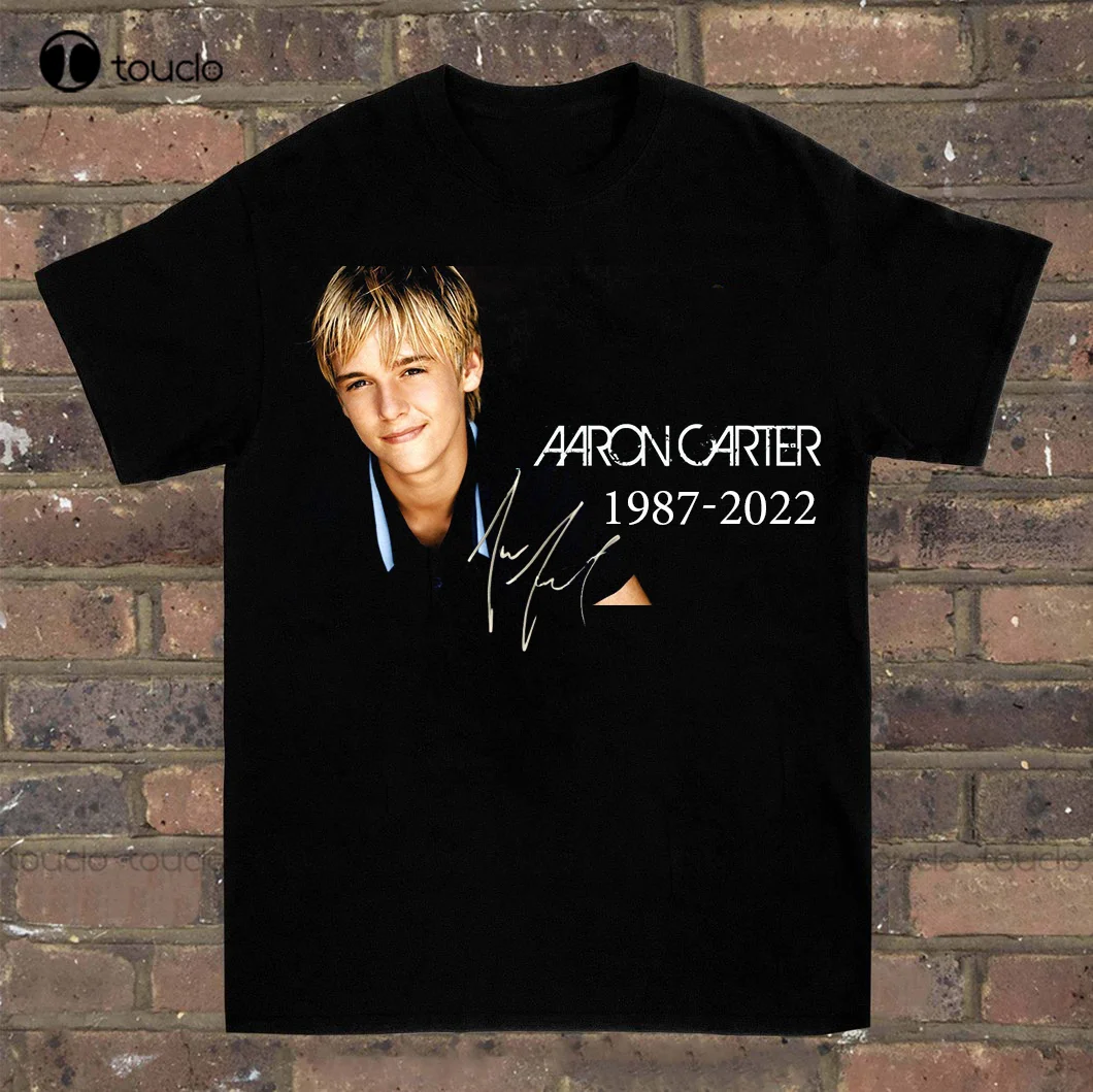 Aaron Carter 1987-2022 T-Shirt Cotton Tee For Men Women Custom Aldult Teen Unisex Digital Printing Tee Shirts Xs-5Xl Unisex