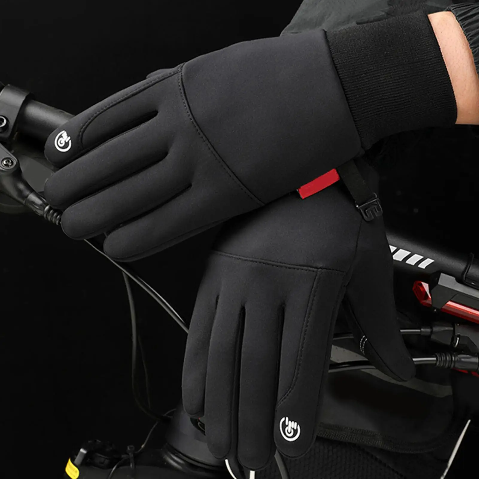 

Heated Gloves For Women Heated Motorcycle Gloves USB Charging Windproof Non-Slip Touchscreen Waterproof Thick Drawstring Mitten