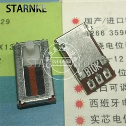 3PCS Linear Sensor 16MM Single Link Straight Slide Potentiometer B10K Single Row 3 Pin Handle Length 5MM