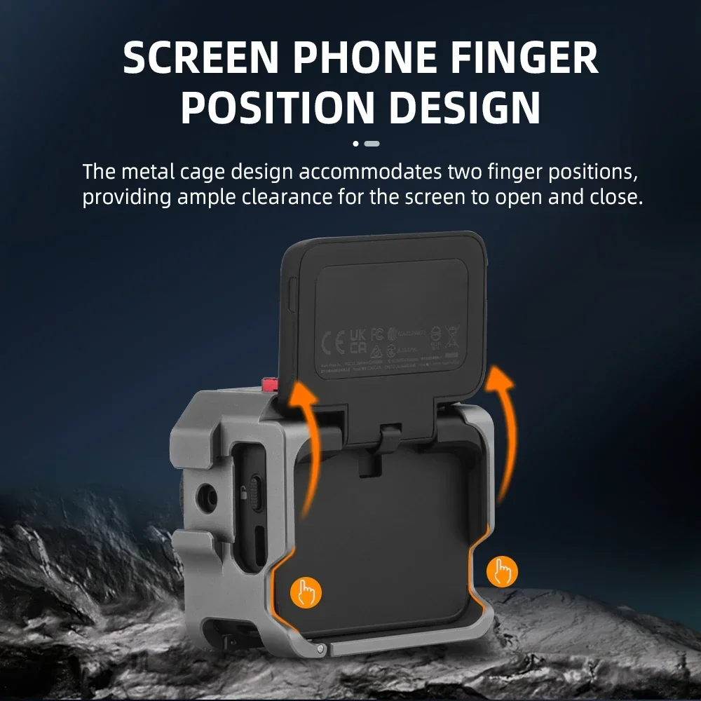 Marco adaptador Flymile para Insta360 GO3/3S, soporte de expansión, soporte de zapata fría, funda protectora, accesorio para cámara deportiva