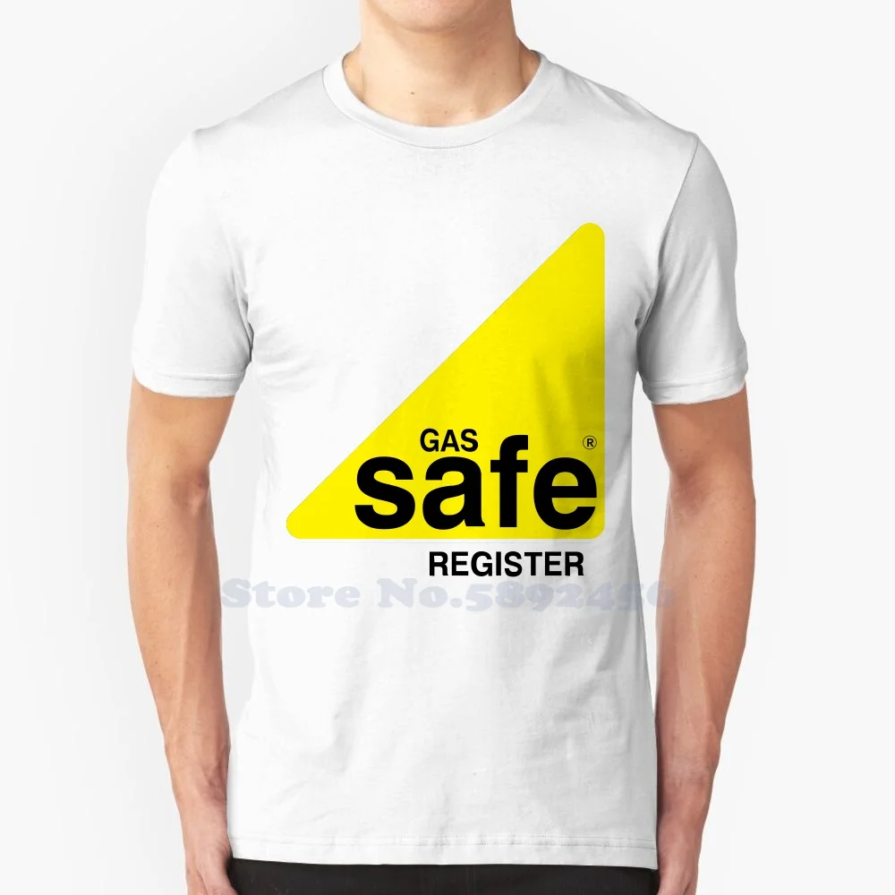 Gas Safe Register Unisex Clothing Streetwear Printed Brand Logo T-shirt Graphic Tee