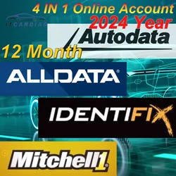 2024 Online Account Subscription for Alldata Mitchell Identifix Autodata Car Workshop Repair Software Information One Year