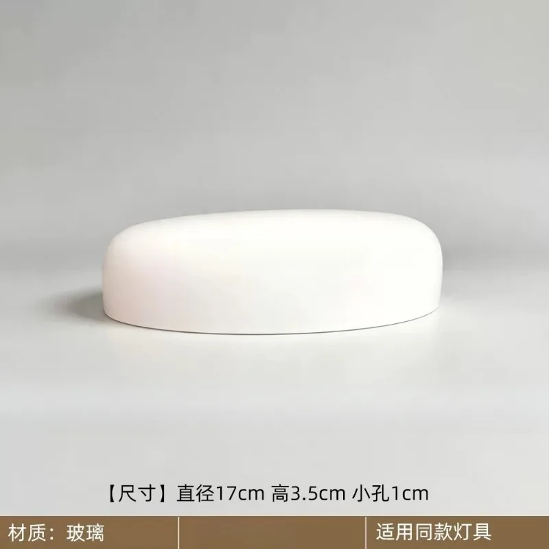 Glass Lampshade, Marble Table Lampshade, Lamp Housing (Orange/White), Decorative Lighting Accessories