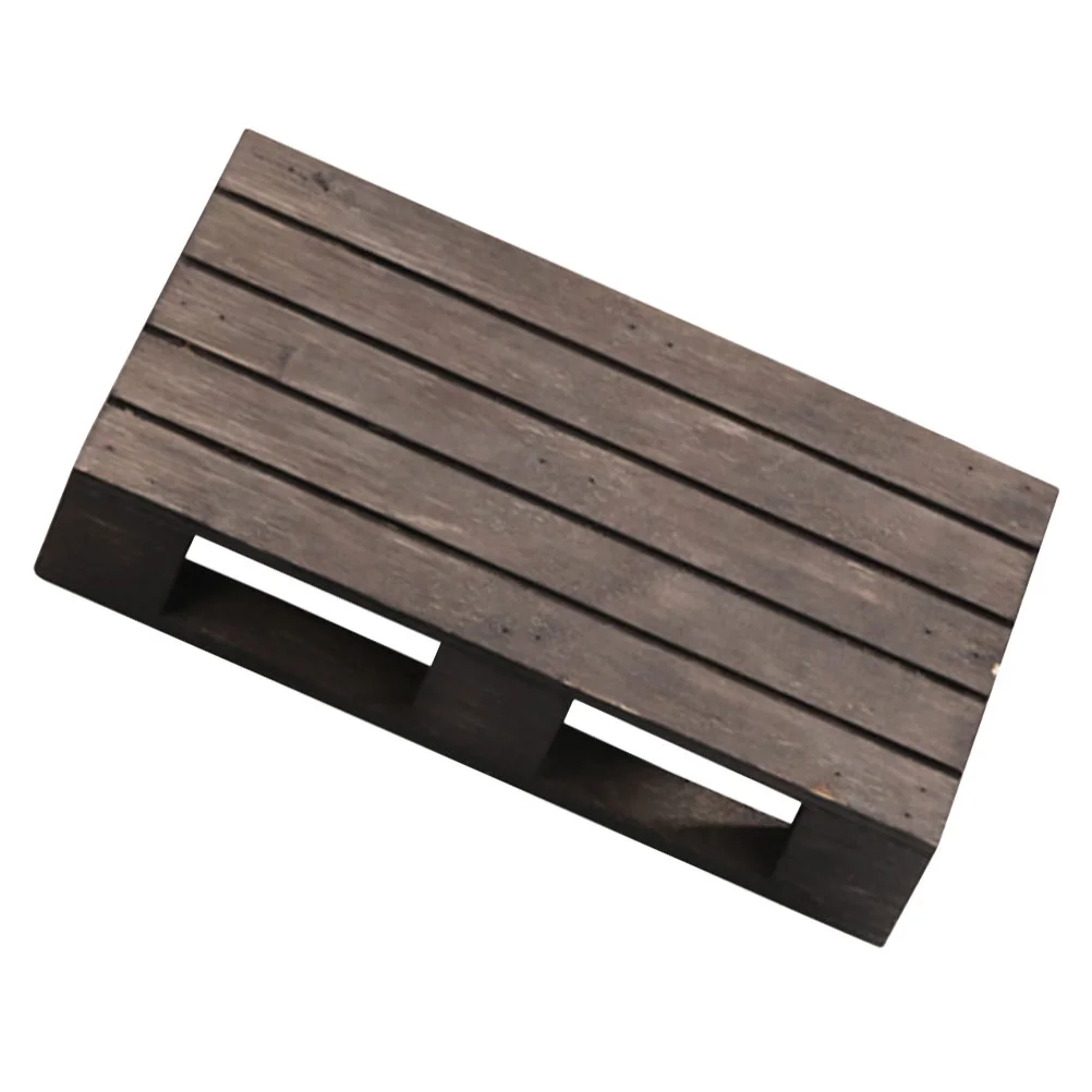 Carbonized Wood Pallet Coasters Hot Pot Holder Rustic Kitchen Decor Wooden Tray Mats Heat Insulation Anti Scalding Dining