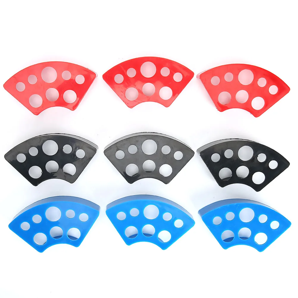 

9Pcs 8Holes Practical Fan Shape Pigment Ink Stand Holder Tattoos Ink Cup Holder Tattoos Makeup Accessory Pigment Brack Container