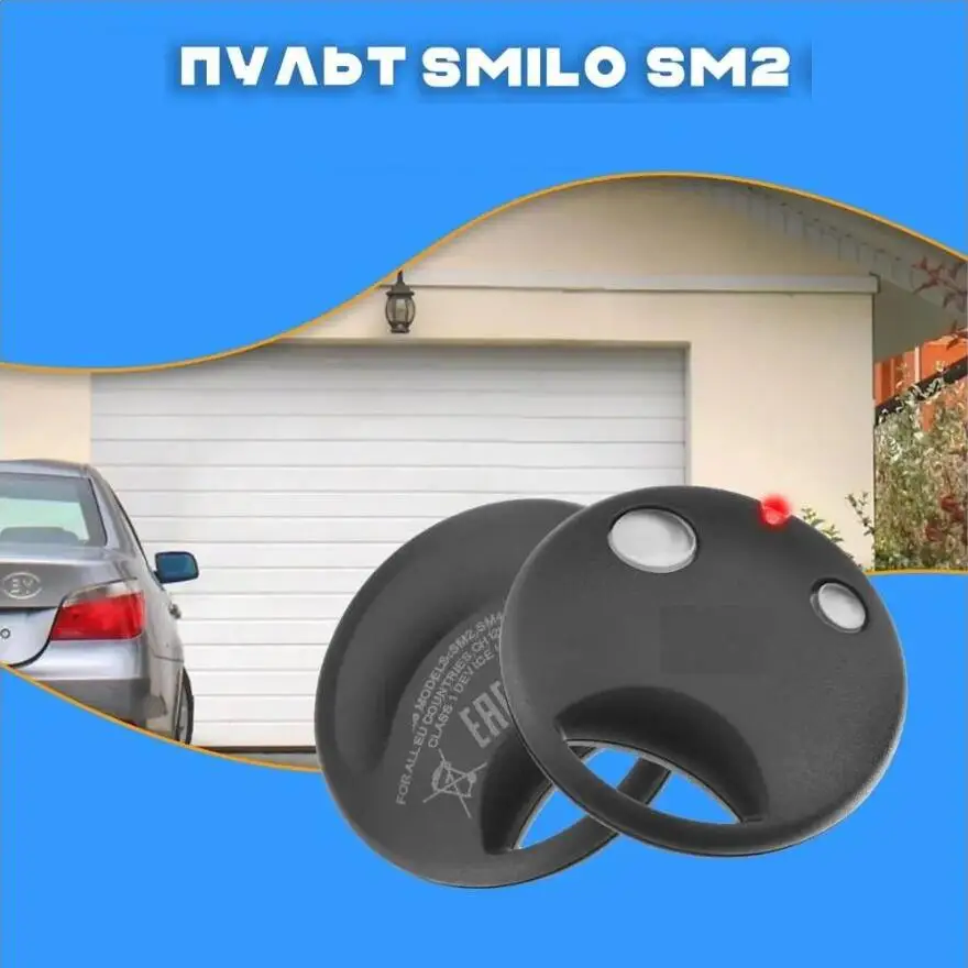 For NICE SMILO SM2 SMILO SM4 Garage Door Remote Control NCE SMXIS SMX2 OXI OX2 SMXI SMX2R 433.92MHz Gate Door Replacement