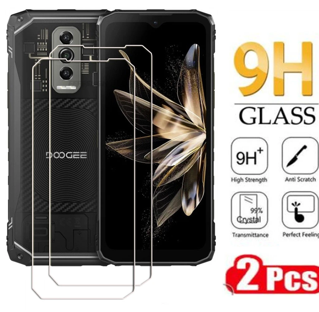 2PCS 9H HD Tempered Glass  For Doogee Blade 10 Ultra 6.56