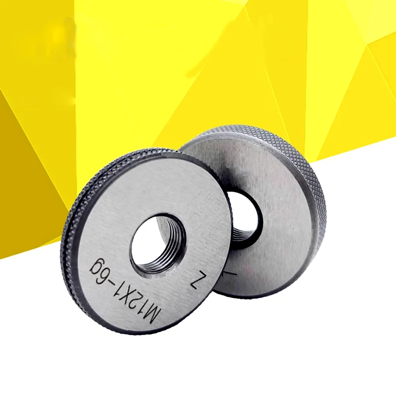 2pcs/set Left Thread Ring Gauge GO/NO GO Gage Metric Gauge 6g M1 M2 M3 M4 M5 M6 M7 M8 M10 M12 M20 M22 - M60 Thread Distance 3