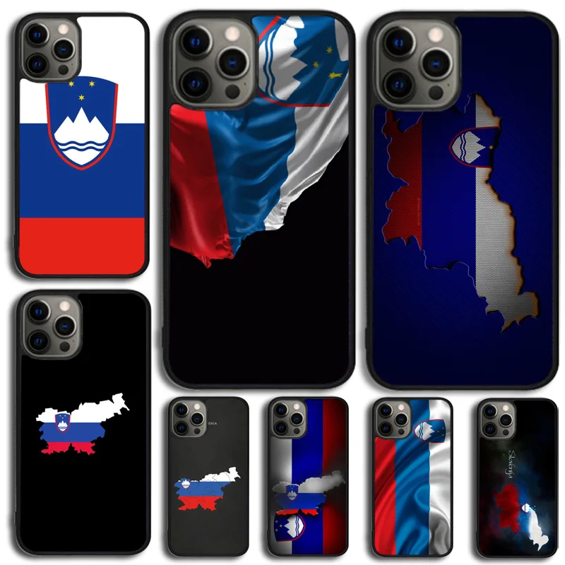 Slovenia Slovenija Flag Case For iPhone 16 11 12 13 14 15 Pro Max Cover For iPhone 16 13 12 Mini XR X XS Max Plus SE 2020