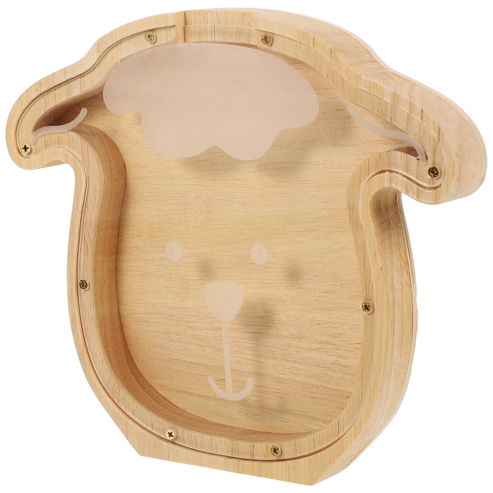 Hucha de conejo de madera, soporte decorativo único para dinero de escritorio para decoración de habitación de niños, bote para dinero, hucha en forma de Animal