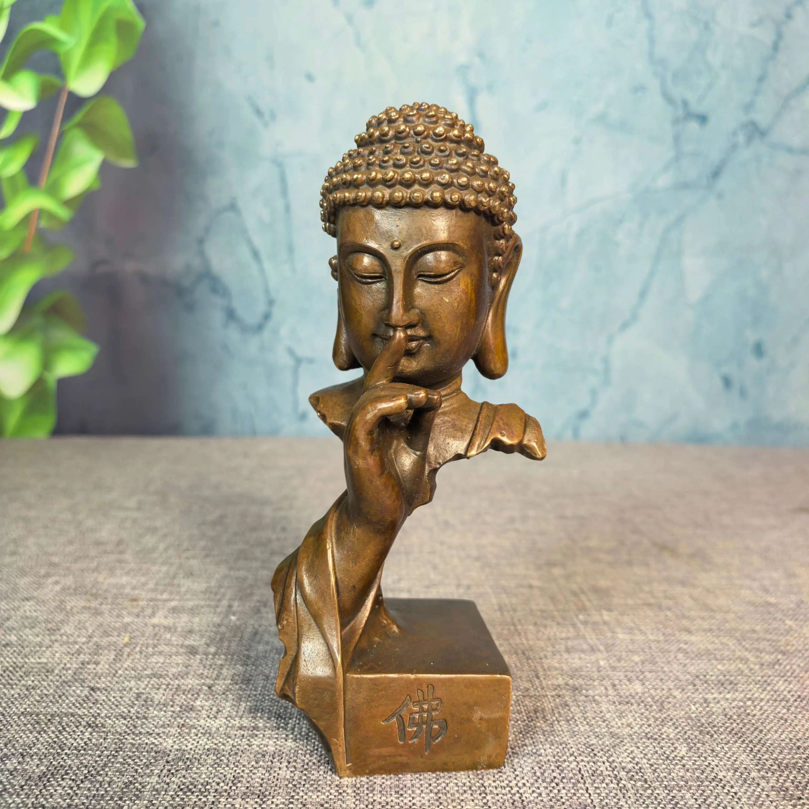 

Rare old Handmade copper Medicine Guru Buddha statue,Buddha head,Free shipping