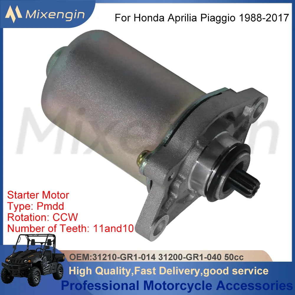 Motorcycle Starter Motor Electrical Starter For Honda NE50 SA50 Aprilia Sport City SR Piaggio ZIP 50 SP Diesis 2T 31210-GR1-004