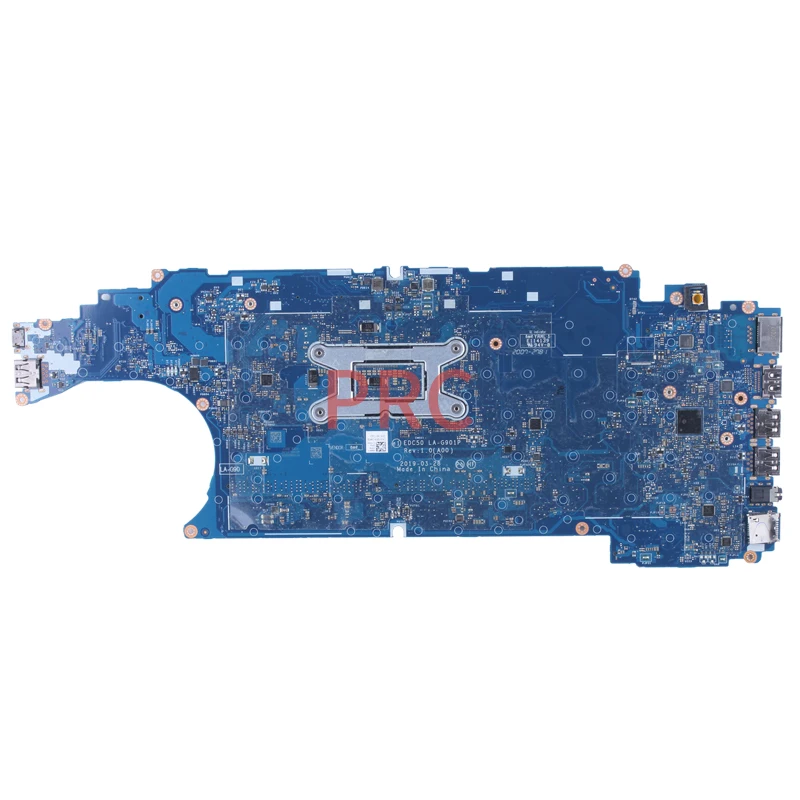 Imagem -06 - Placa-mãe para Laptop para Dell Latitude 5510 5500 I38145u I59365u I7-8665u 0f9gj4 0j16nw 0j1d6n Notebook Mainboard Edc50 La-g901p