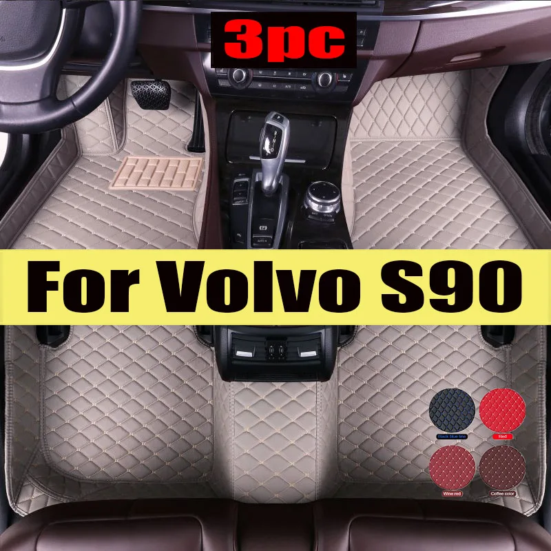 

Car Floor Mats For Volvo S90 2017 2018 2019 2020 2021 2022 Custom Auto Foot Pads Automobile Carpet Cover Interior trunk mat