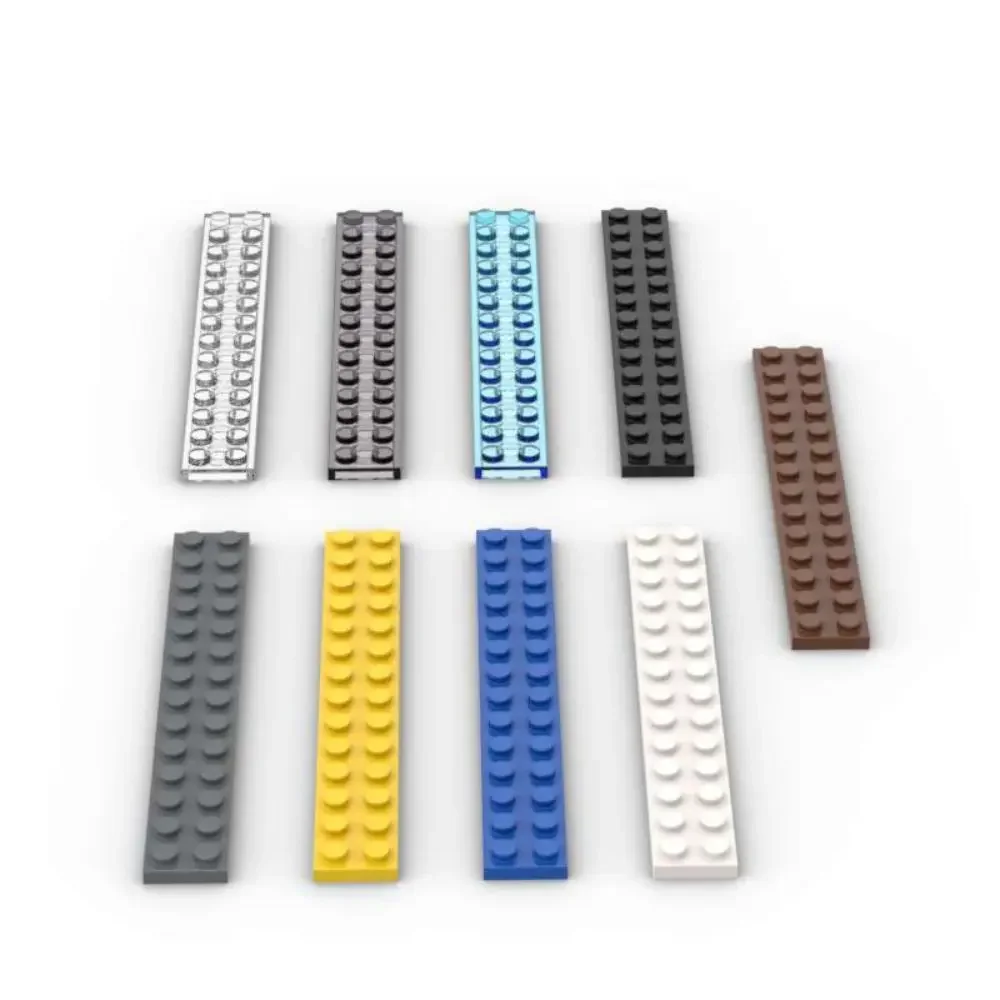MOC 10PCS Plate 91988 Stacking Tire Board Light Panel Brick 2x14 Substitutable Building Blocks Toys Adults Boys Holiday Gifts