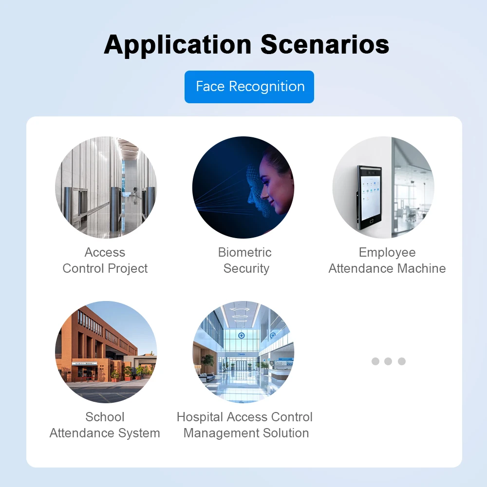 ระบบควบคุมการเข้าออกด้วยไบโอเมตริกซ์ Scanmax ขนาด 7 นิ้ว มาตรฐาน IP65 พร้อมระบบมองเห็นในเวลากลางคืน ระบบจดจำใบหน้า กล้องคู่ และโลโก้ที่ปรับแต่งได้