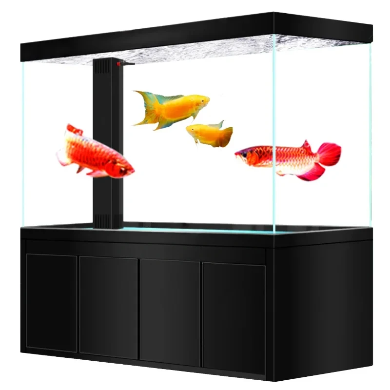 tank medium and large ultra-white glass household screen bottom filter water-free aquarium living room