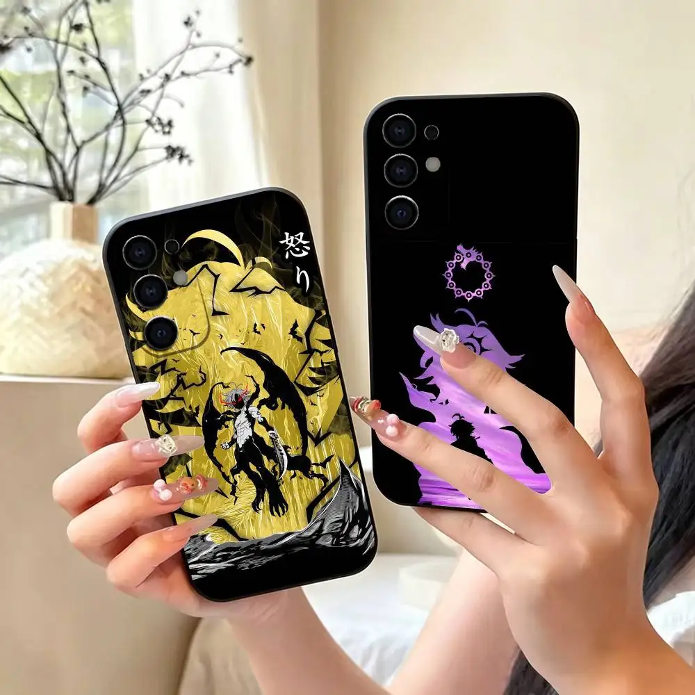 Meliodas The Seven Deadly Sins gift Phone Case For Samsung S25,S24,S21,S22,S23,S30,Ultra,S20,Plus,Fe,Soft Silicone Black Cover