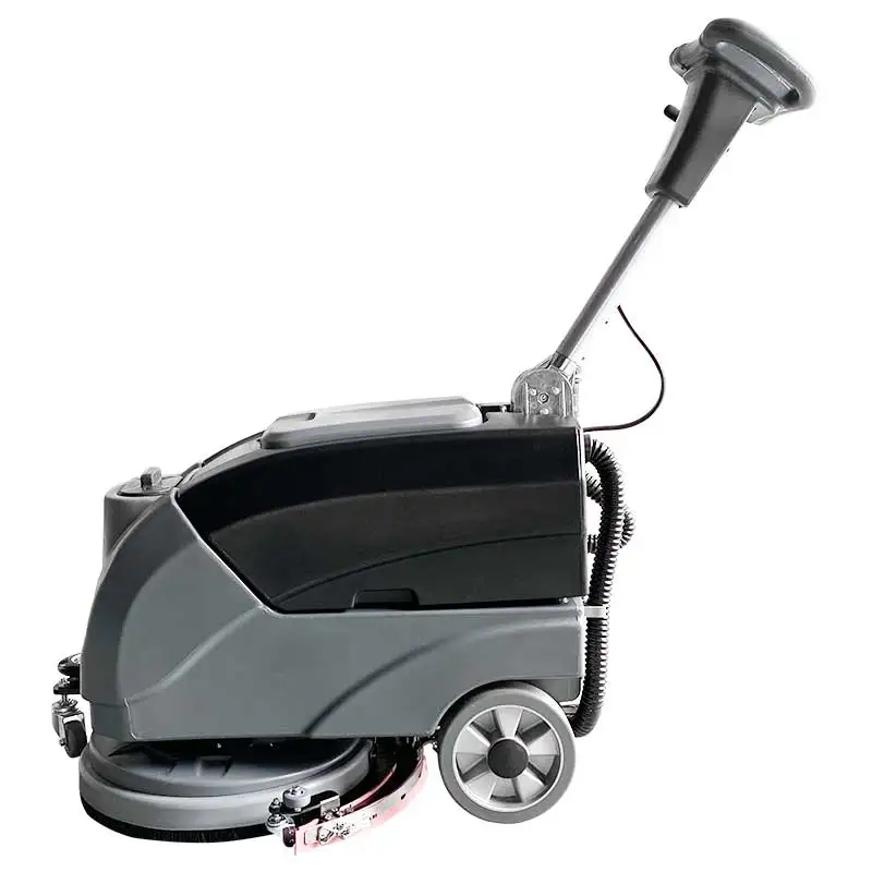High Efficiency 25liter Water Tank Walk-Behind Floor Scrubber Sweeper Cleaning Machine