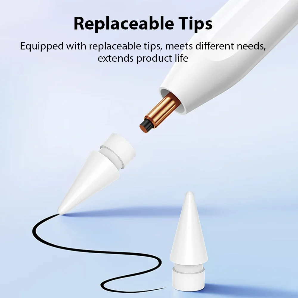 قلم ستايلس لجهاز ابل قلم رصاص ايباد برو 13 12.9 M4 Air 11 M3 M2 5 4 A16 10 9 11th 10th 9th Generation Mini 6 7 A17 10.2 أقلام تعمل باللمس #5