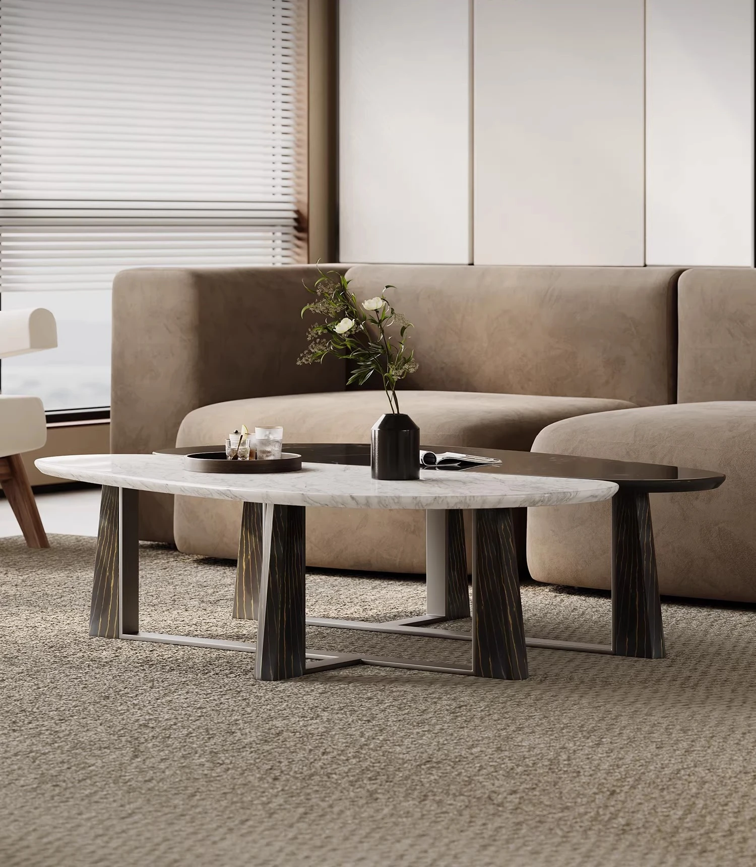 

coffee table combination small apartment living room home designer Italian minimalist modern minimalist creativity